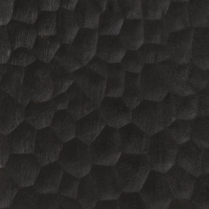 Credenza Nera 60x33x75 cm in Legno Massello di Mango