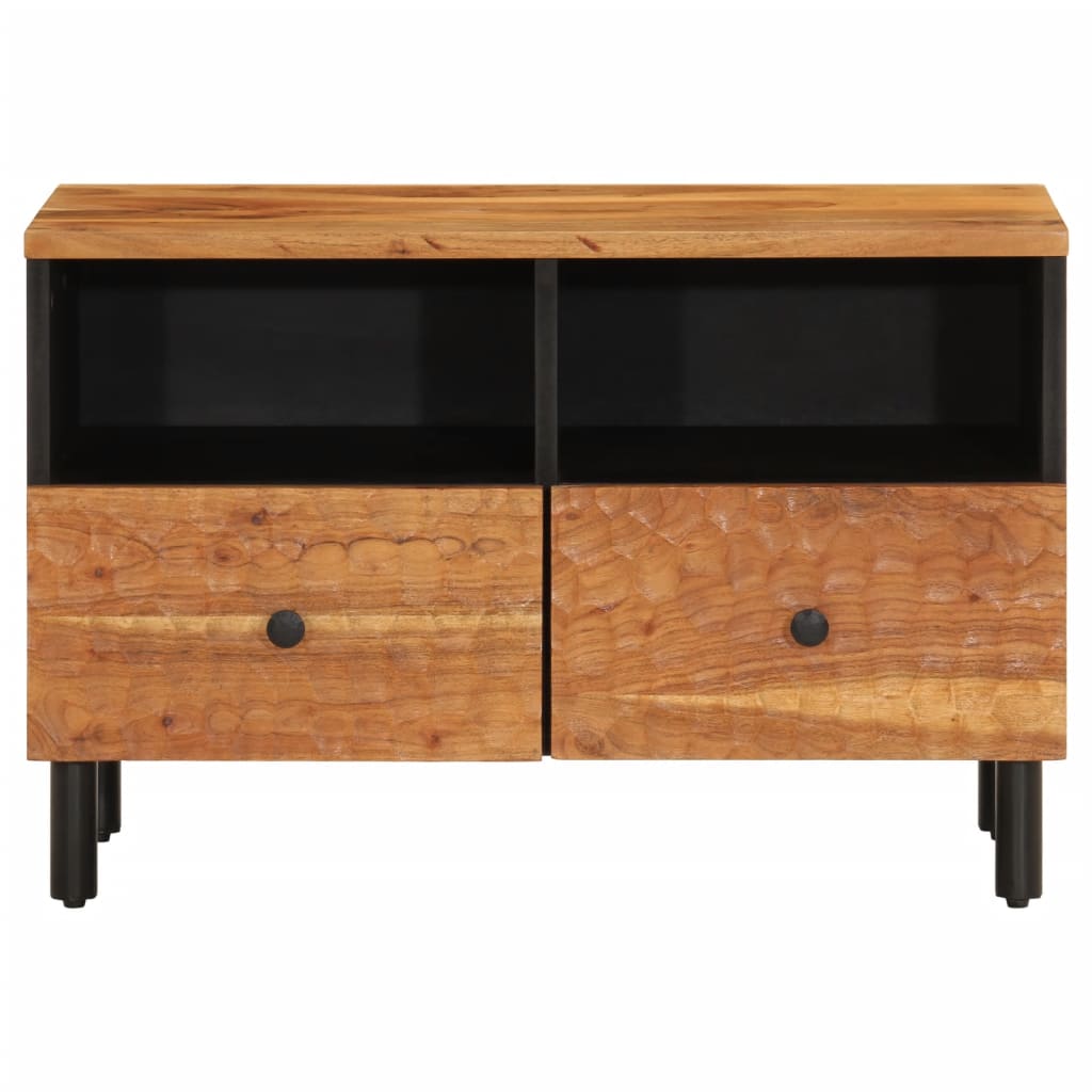 Mobile Porta TV 70x33x46 cm in Legno Massello di Acacia - homemem39