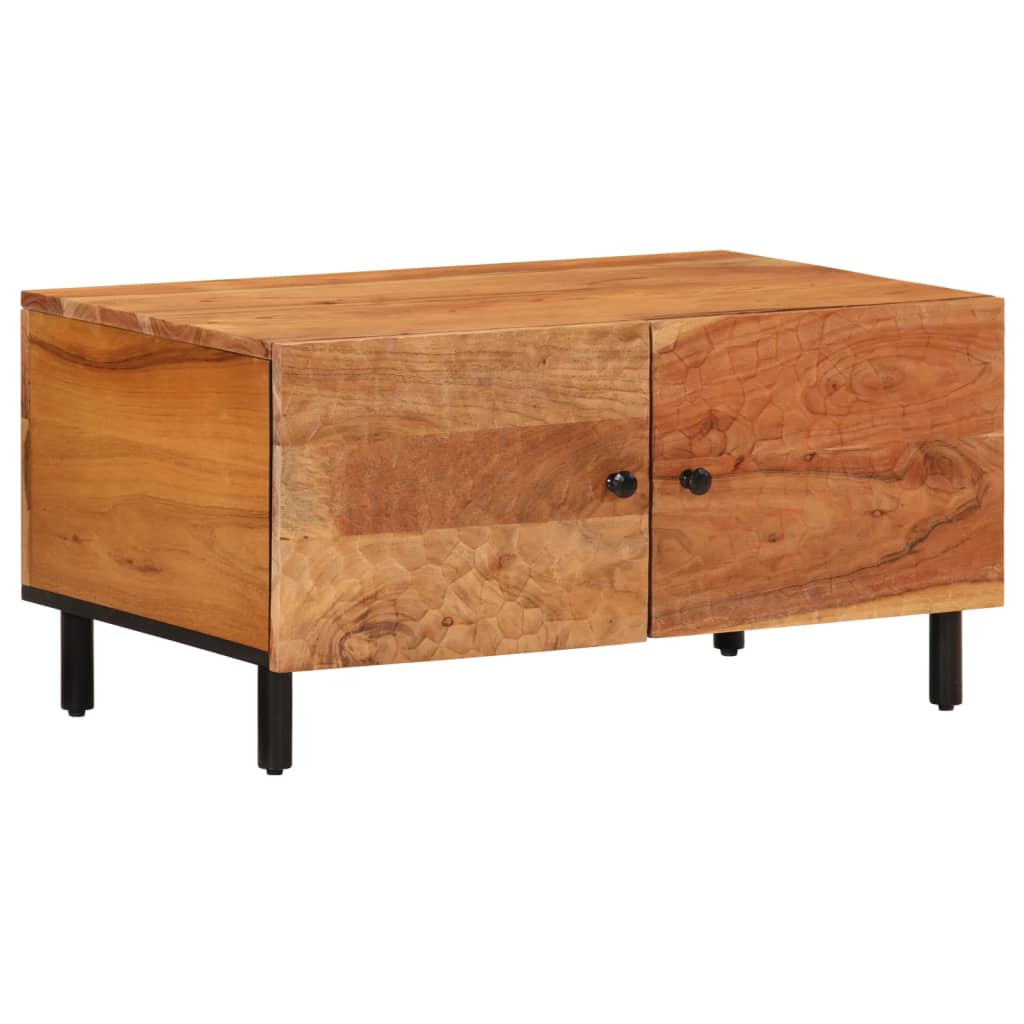 Tavolino da Salotto 80x50x40 cm Legno Massello di Acacia | homemem39
