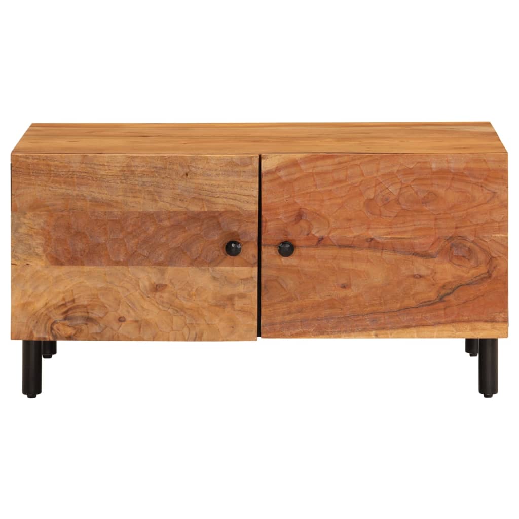 Tavolino da Salotto 80x50x40 cm Legno Massello di Acacia | homemem39