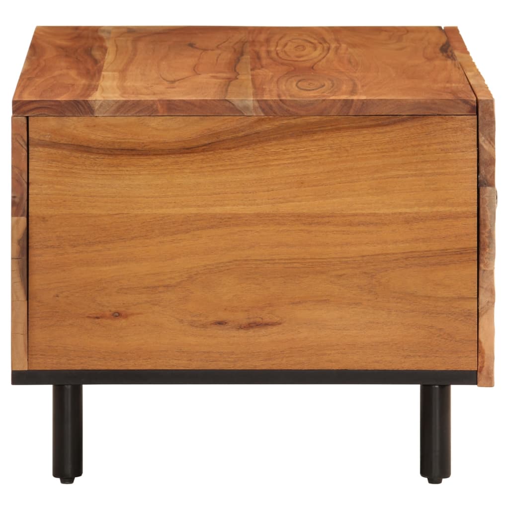 Tavolino da Salotto 80x50x40 cm Legno Massello di Acacia | homemem39