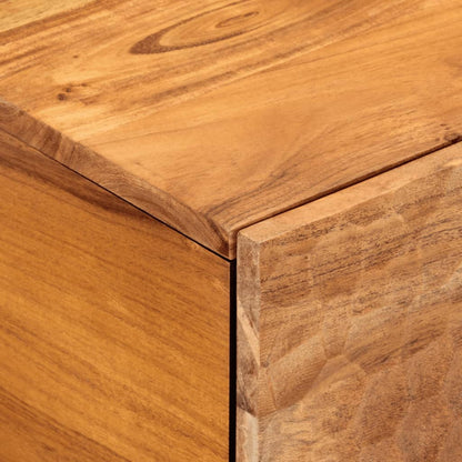 Tavolino da Salotto 80x50x40 cm Legno Massello di Acacia | homemem39