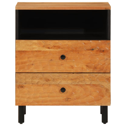 Comodino 50x33x60 cm in Legno Massello di Acacia - homemem39