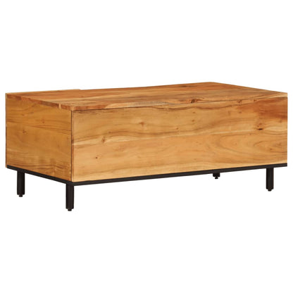 Tavolino 100x54x40 cm in Legno Massello di Acacia | homemem39
