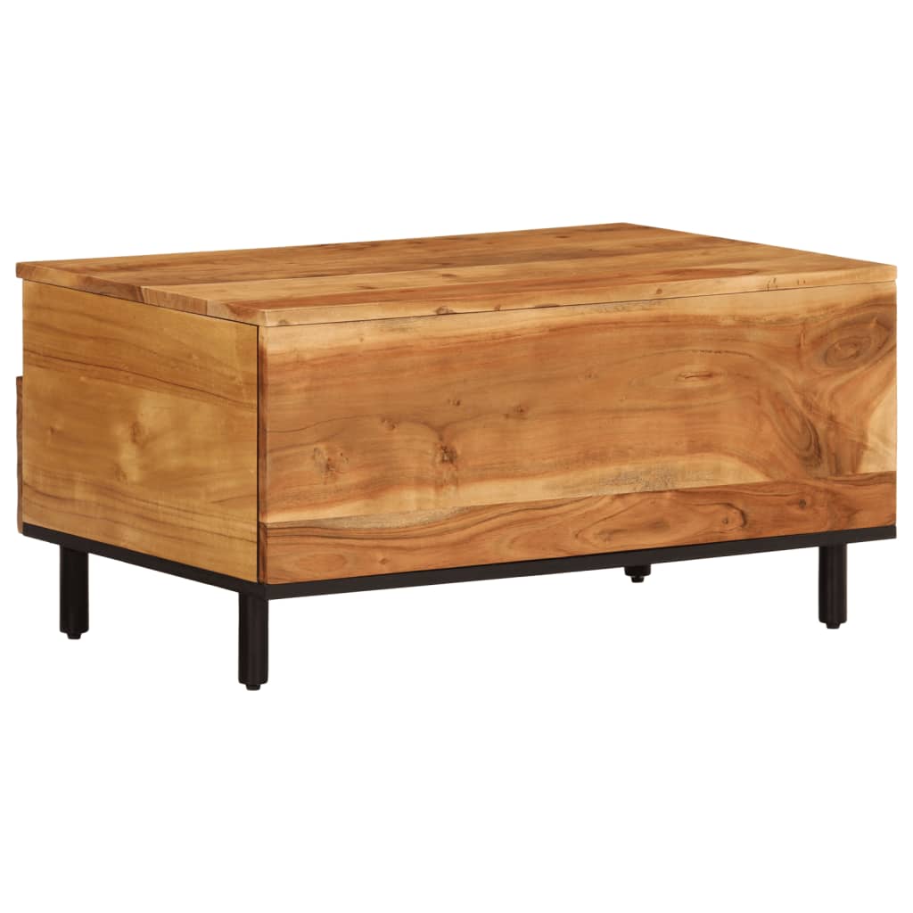 Tavolino da Salotto 80x54x40 cm in Legno Massello di Acacia | homemem39