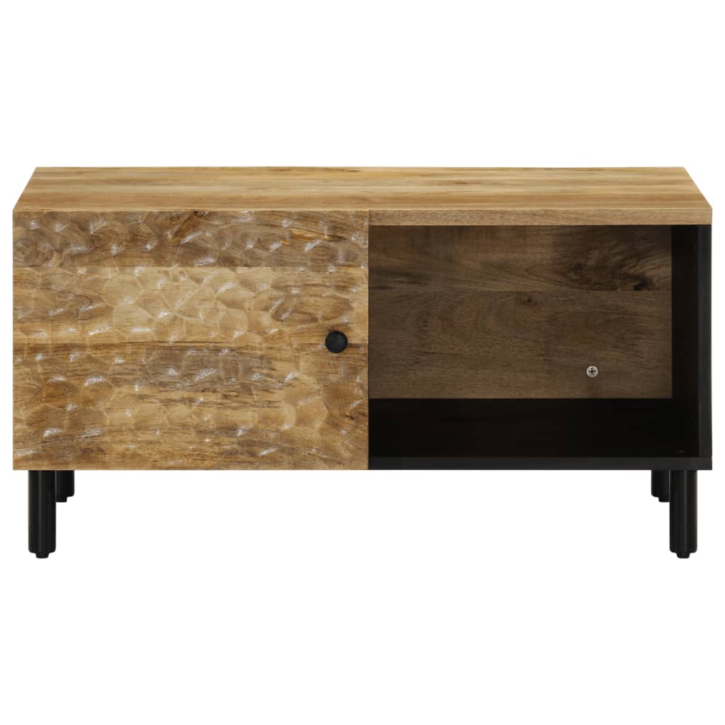 Tavolino da Salotto 80x50x40 cm Legno Massello di Mango | homemem39