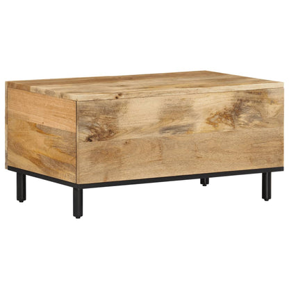 Tavolino da Salotto 80x50x40 cm Legno Massello di Mango | homemem39