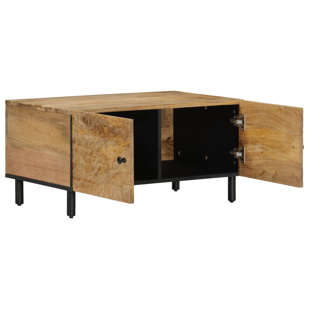 Tavolino da Salotto 80x50x40 cm Legno Massello di Mango | homemem39