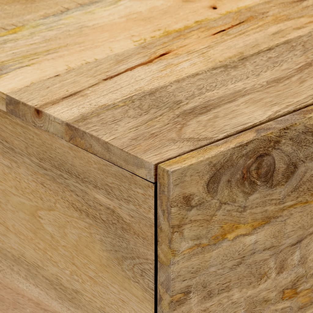 Tavolino da Salotto 80x50x40 cm Legno Massello di Mango | homemem39