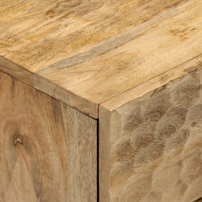 Comodino 50x33x60 cm in Legno Massello di Mango - homemem39