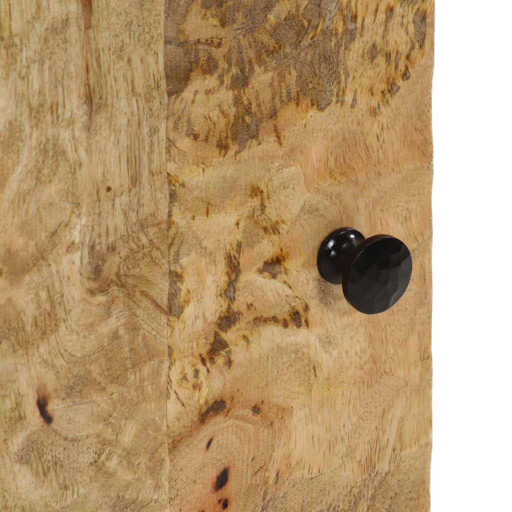 Comodino 50x33x60 cm in Legno Massello di Mango - homemem39