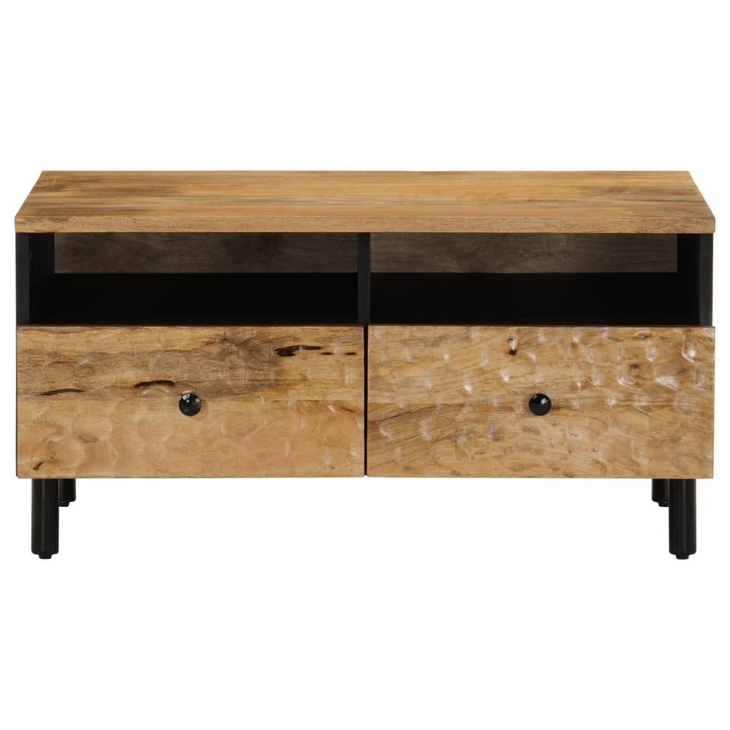 Tavolino da Salotto 80x54x40 cm in Legno Massello di Mango | homemem39