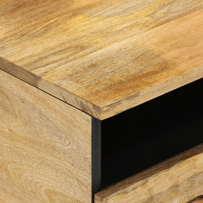 Tavolino da Salotto 80x54x40 cm in Legno Massello di Mango | homemem39