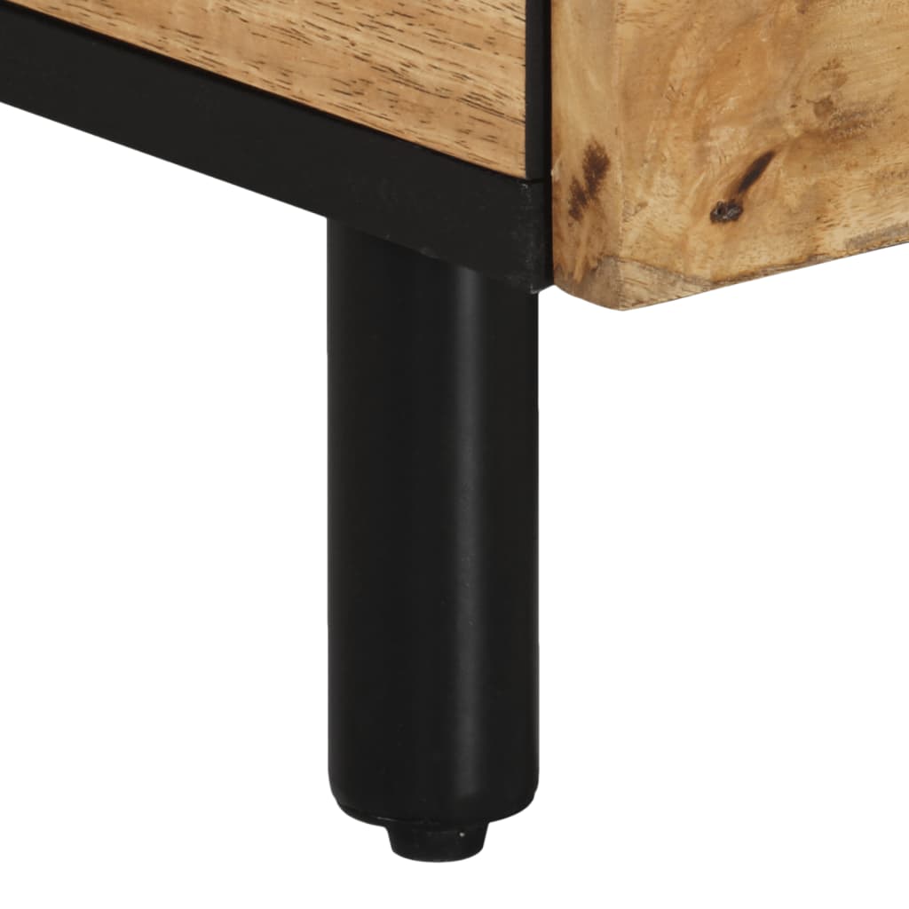 Tavolino da Salotto 80x54x40 cm in Legno Massello di Mango | homemem39