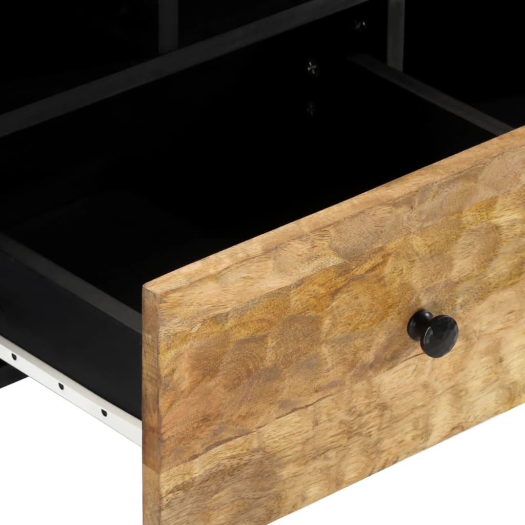 Mobile Porta TV 100x33x46 cm in Legno Massello di Mango - homemem39