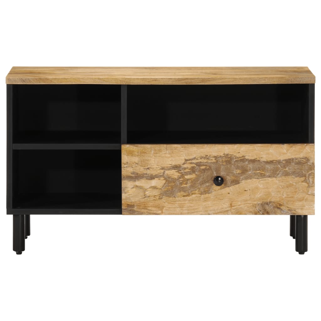 Mobile Porta TV 80x33x46 cm in Legno Massello di Mango - homemem39