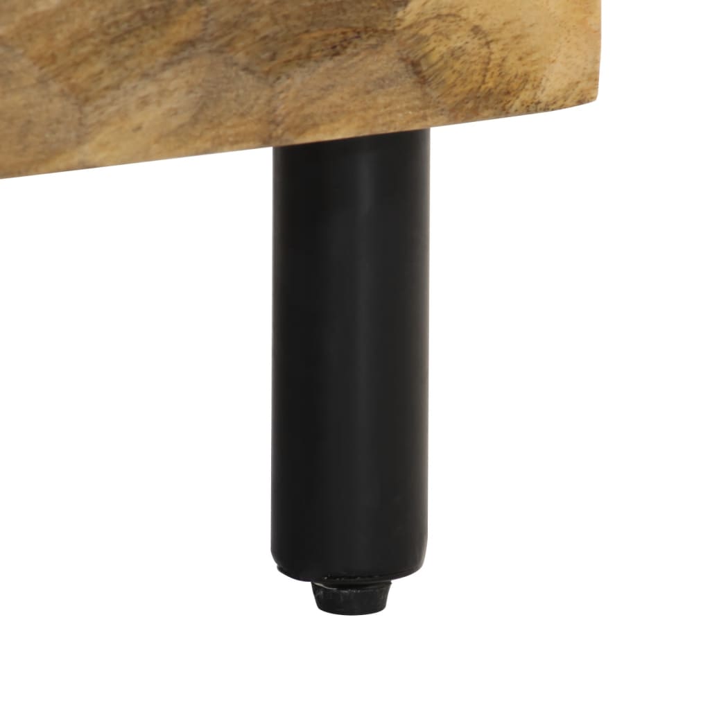 Mobile Porta TV 100x33x46 cm in Legno Massello di Mango - homemem39