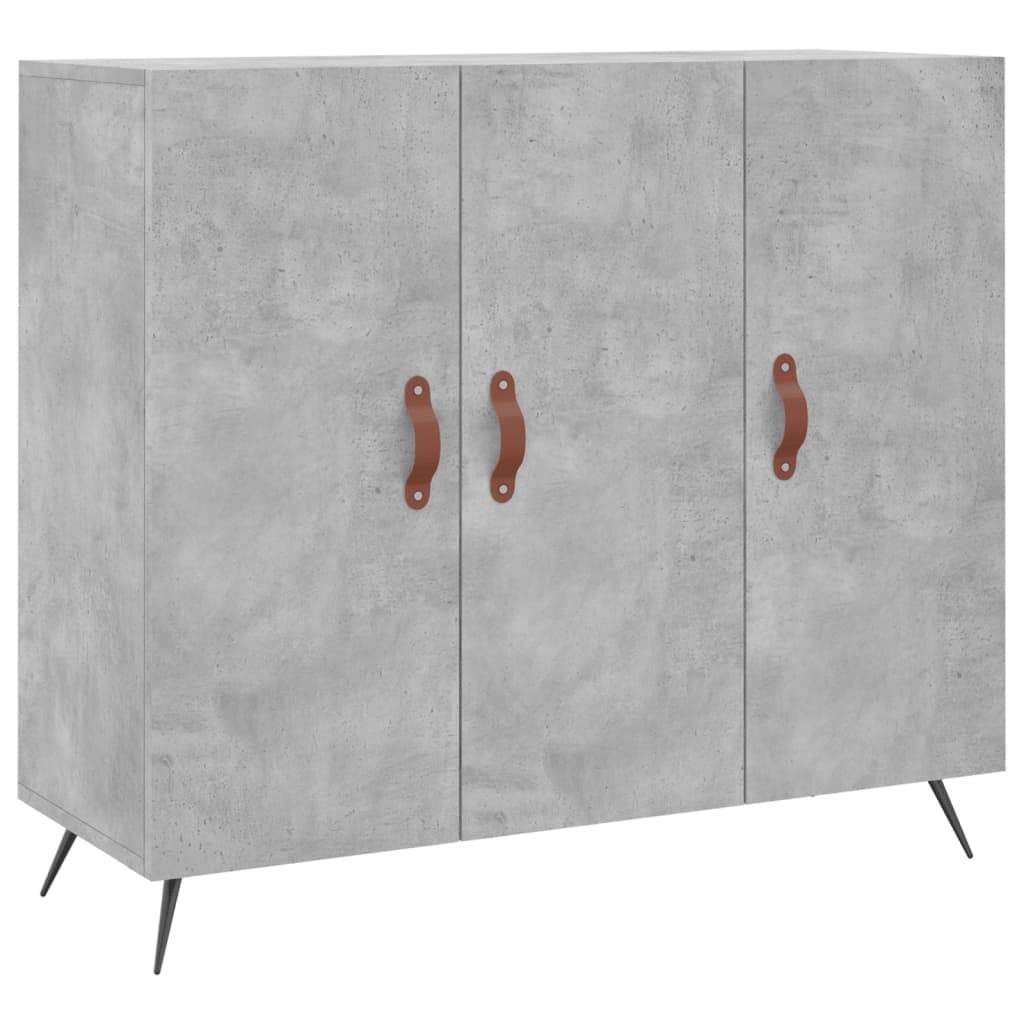 Credenza Grigio Cemento 90x34x80 cm in Legno Multistrato - homemem39