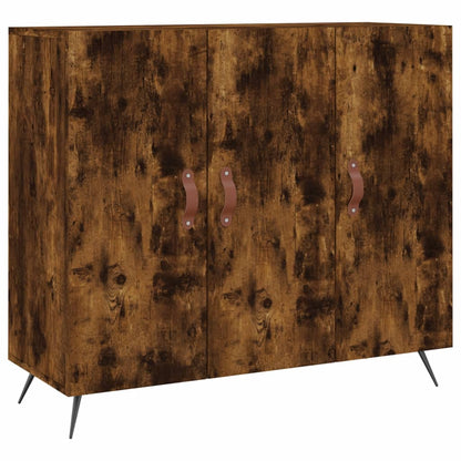 Credenza Rovere Fumo 90x34x80 cm in Legno Multistrato - homemem39