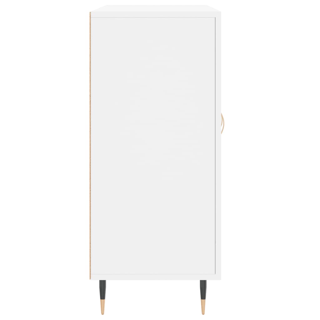 Credenza Bianca 90x34x80 cm in Legno Multistrato - homemem39