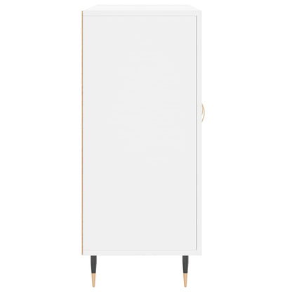 Credenza Bianca 90x34x80 cm in Legno Multistrato - homemem39