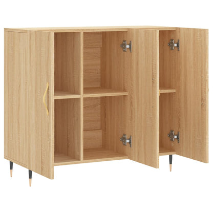 Credenza Rovere Sonoma 90x34x80 cm in Legno Multistrato