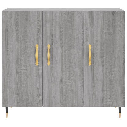 Credenza Grigio Sonoma 90x34x80 cm in Legno Multistrato - homemem39