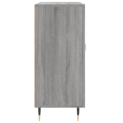 Credenza Grigio Sonoma 90x34x80 cm in Legno Multistrato - homemem39