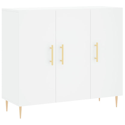 Credenza Bianca 90x34x80 cm in Legno Multistrato - homemem39
