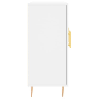 Credenza Bianca 90x34x80 cm in Legno Multistrato
