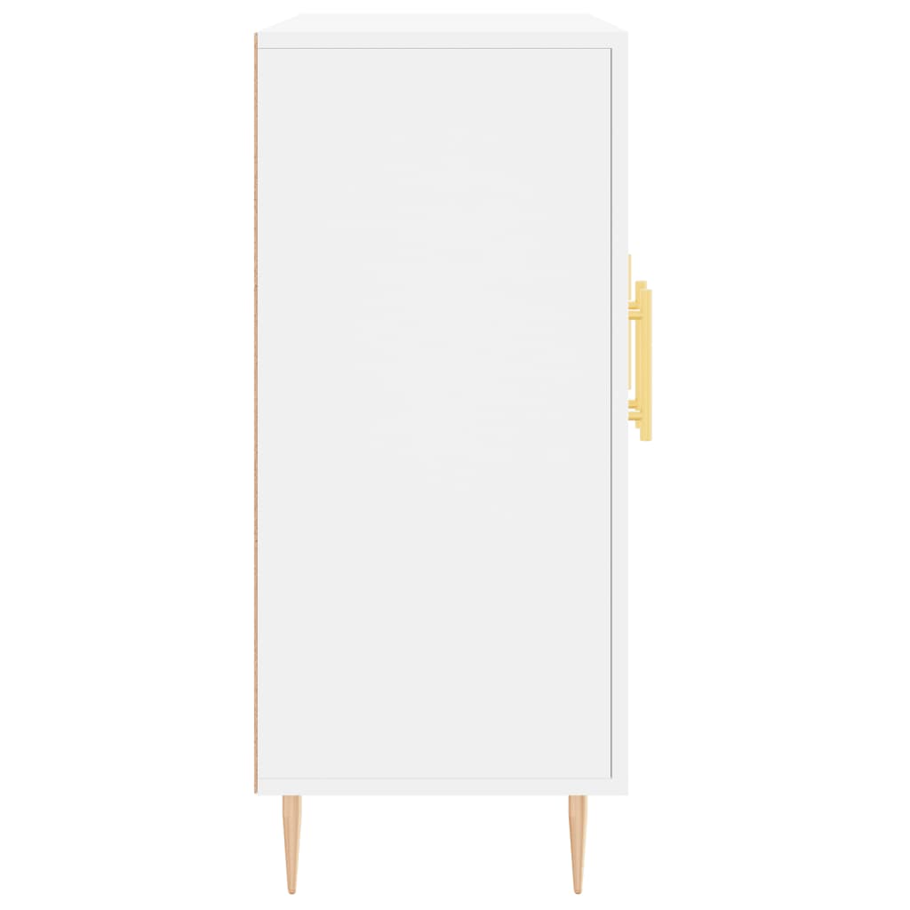 Credenza Bianca 90x34x80 cm in Legno Multistrato - homemem39
