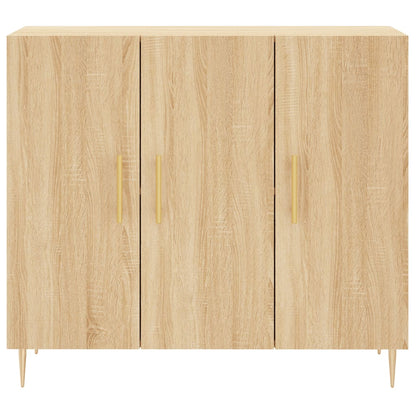 Credenza Rovere Sonoma 90x34x80 cm in Legno Multistrato - homemem39