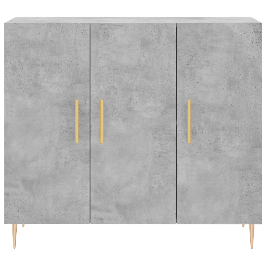 Credenza Grigio Cemento 90x34x80 cm in Legno Multistrato - homemem39