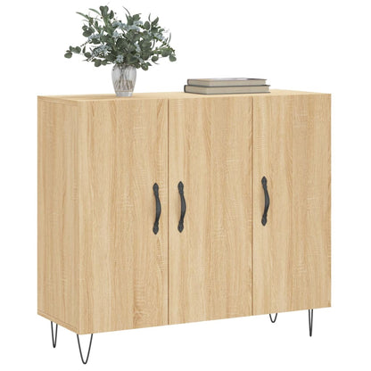 Credenza Rovere Sonoma 90x34x80 cm in Legno Multistrato - homemem39