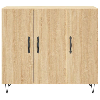 Credenza Rovere Sonoma 90x34x80 cm in Legno Multistrato - homemem39