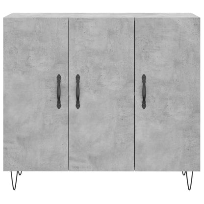 Credenza Grigio Cemento 90x34x80 cm in Legno Multistrato - homemem39