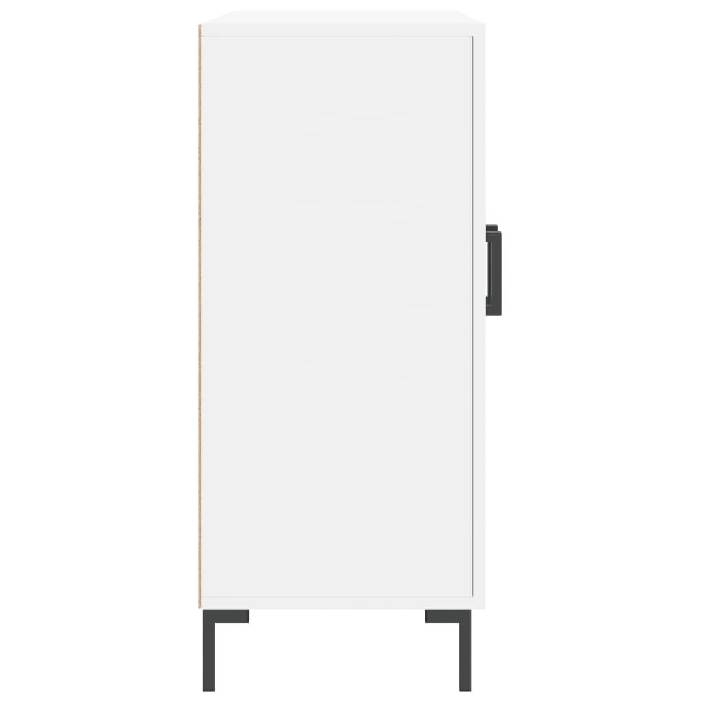 Credenza Bianca 90x34x80 cm in Legno Multistrato - homemem39