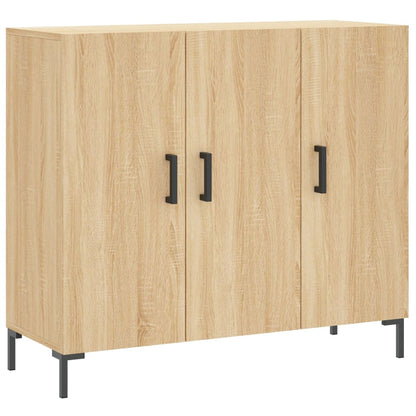 Credenza Rovere Sonoma 90x34x80 cm in Legno Multistrato - homemem39