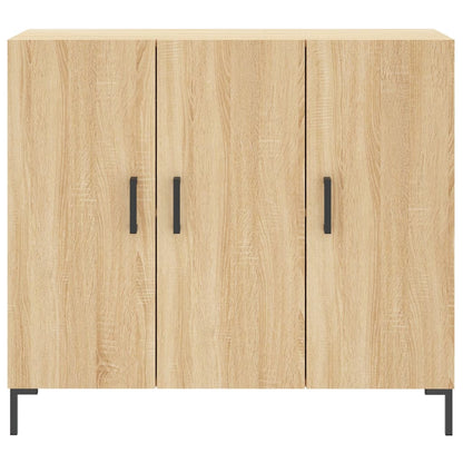 Credenza Rovere Sonoma 90x34x80 cm in Legno Multistrato - homemem39