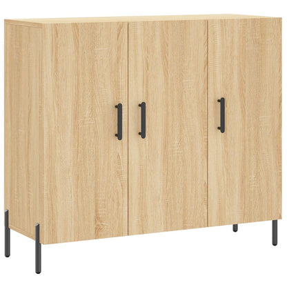 Credenza Rovere Sonoma 90x34x80 cm in Legno Multistrato | homemem39