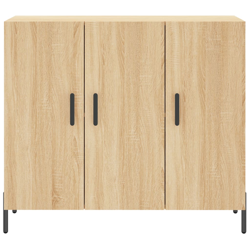 Credenza Rovere Sonoma 90x34x80 cm in Legno Multistrato | homemem39