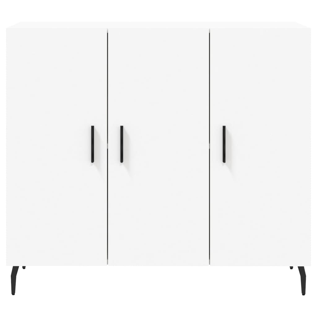 Credenza Bianca 90x34x80 cm in Legno Multistrato - homemem39