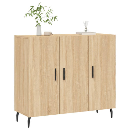 Credenza Rovere Sonoma 90x34x80 cm in Legno Multistrato - homemem39