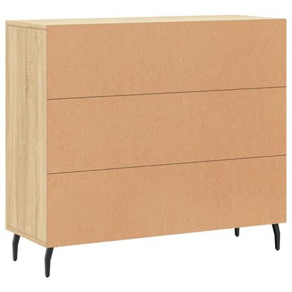Credenza Rovere Sonoma 90x34x80 cm in Legno Multistrato