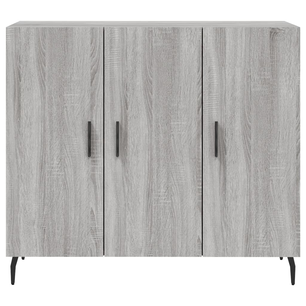 Credenza Grigio Sonoma 90x34x80 cm in Legno Multistrato - homemem39