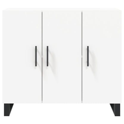 Credenza Bianca 90x34x80 cm in Legno Multistrato - homemem39