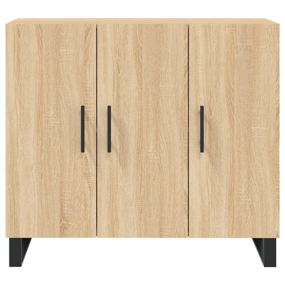 Credenza Rovere Sonoma 90x34x80 cm in Legno Multistrato