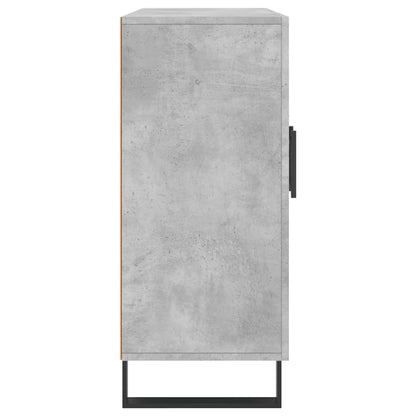 Credenza Grigio Cemento 90x34x80 cm in Legno Multistrato