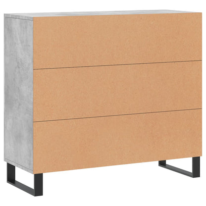 Credenza Grigio Cemento 90x34x80 cm in Legno Multistrato - homemem39