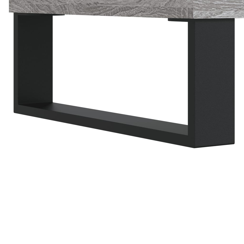 Credenza Grigio Sonoma 90x34x80 cm in Legno Multistrato